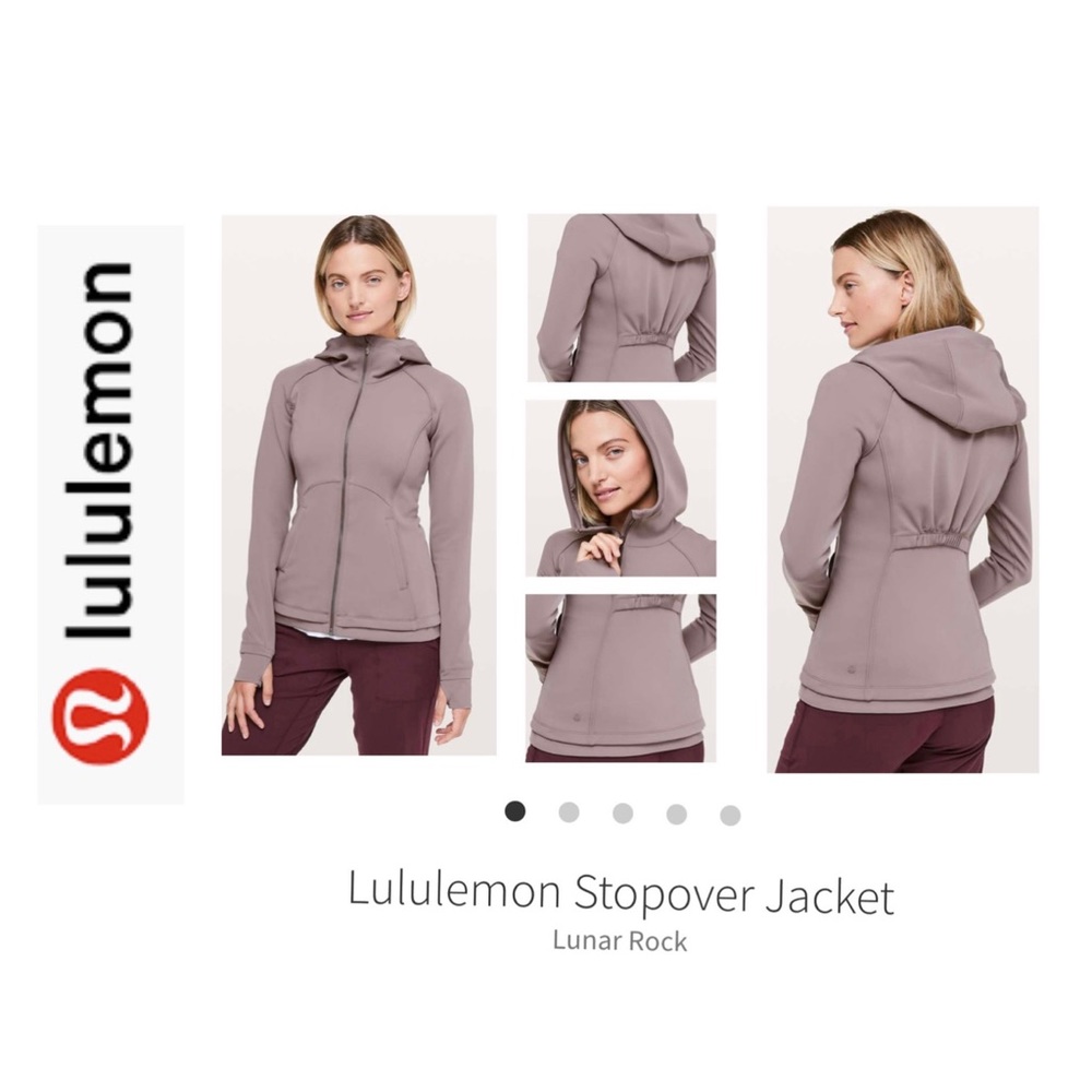 BNWOT LuLuLemon Stopover Jacket. Lunar Rock Sz 8
